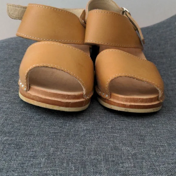 Troentorp Ingrid Tan Leather Clog Sandal 36 - Picture 6 of 8